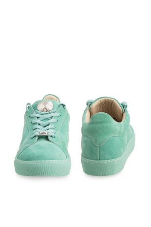 Ares-R Mint Yeşil Süet Deri Kadın Sneakers