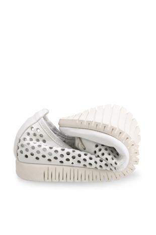Comfort Line Beyaz  Deri Bağçıklı Kadın Ayakkabı