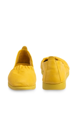 Comfort Line Sarı Deri Kadın Ayakkabı