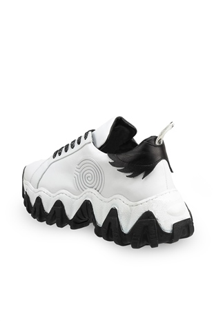 Nkys Beyaz Deri Kadın Sneakers