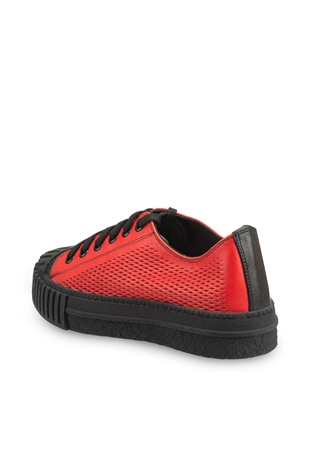 Nosey Kırmızı Deri Kadın Sneakers