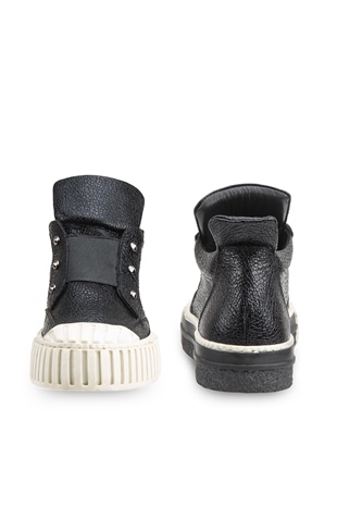 Nosey Siyah Deri Kadın Sneakers