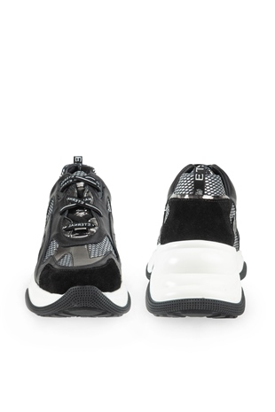 Stellate Siyah Napa Deri Kadın Sneakers